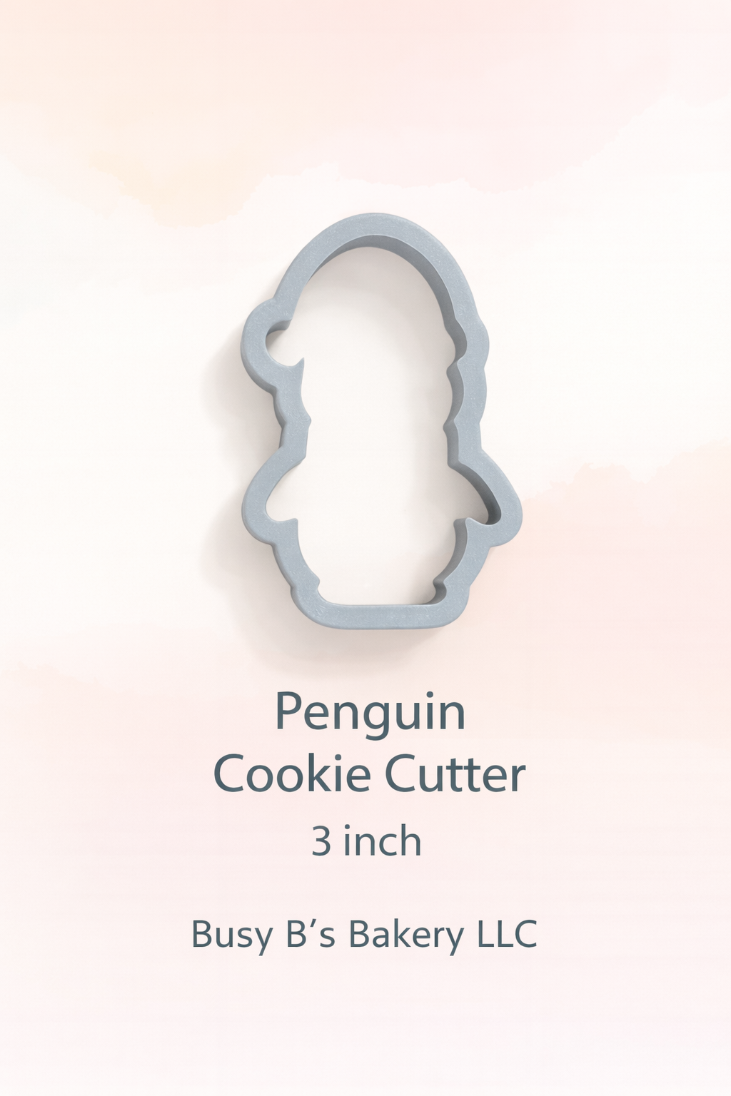 Penguin Cookie Cutter with Winter Hat – 3 Inch | Creative Hive