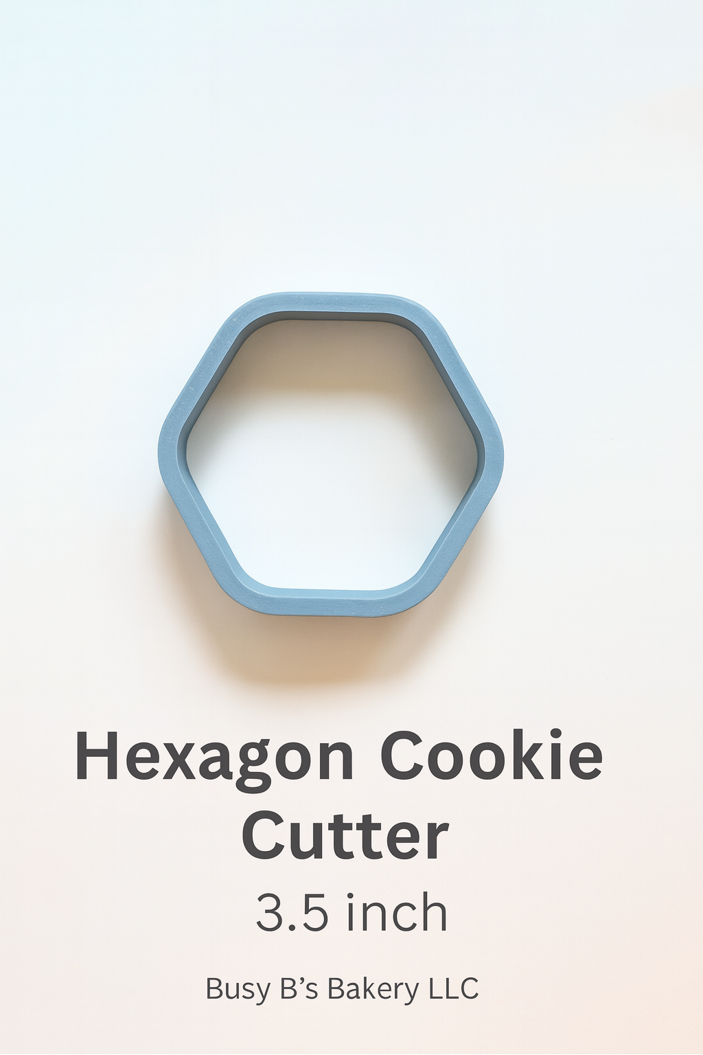 Rounded Hexagon Cookie Cutter – 3.5 Inch | Creative Hive