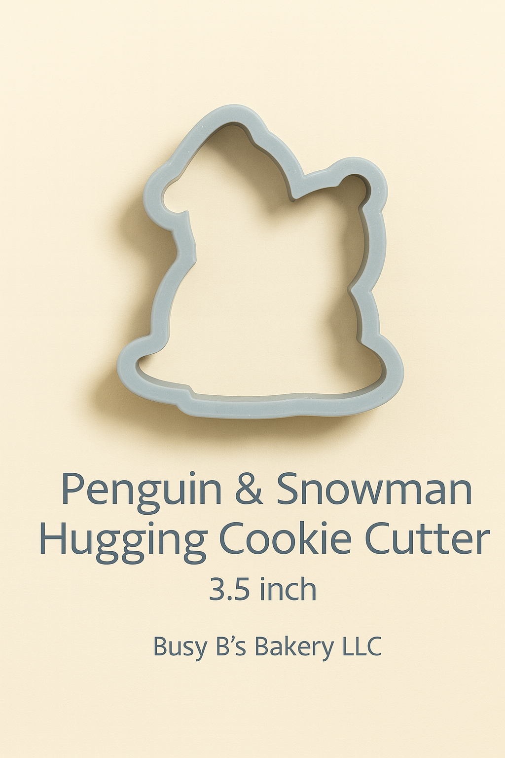 Penguin & Snowman Hugging Cookie Cutter – 3.5 & 4 Inch | Creative Hive
